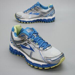 Brooks Ladies 7.5 Adrenaline GTS 15 Blue Gray Running Shoes Sneakers 1201741B179
